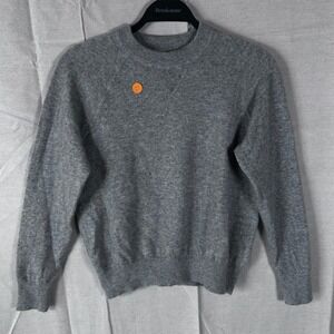 Everlane Womens Gray 100% Cashmere Crewneck Sweater Small Petite RN 139393